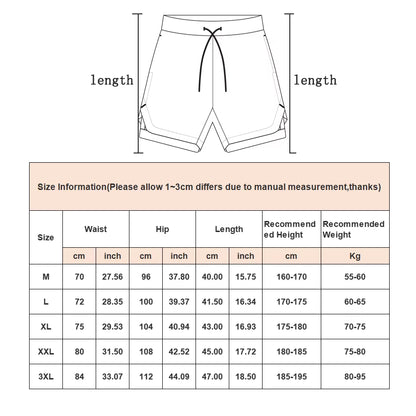 Camo Running Shorts Men Gym Sports Shorts 2 in 1 Quick Dry Workout Training Gym Fitness Jogging Short Pants Summer Men Shorts